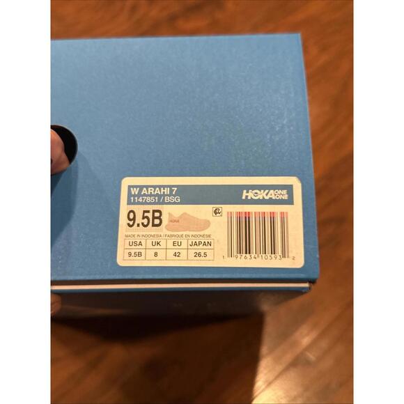 Size 9.5 B Hoka One One Women Arahi 7 Running Shoes Blanc De Blanc Rose Gold BSG - Picture 9 of 9